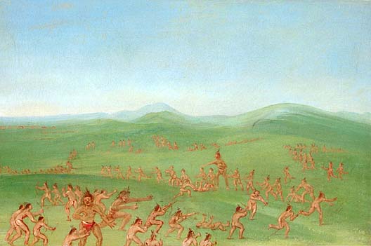  . Sham Fight, Mandan Boys. 1832-1833