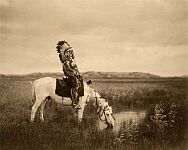   .   ʸ (Edward Sheriff Curtis). An Oasis in the Badlands - Sioux. 1906 