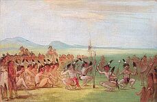 Страна чокто. Джордж Кэтлин. Орлиная пляска у индейцев чокто. 1835–1837