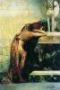 Генрих Ипполитович Семирадский. Две фигуры у статуи Сфинкс (этюд к картине "Факелы Нерона"). 1870-ые годы 