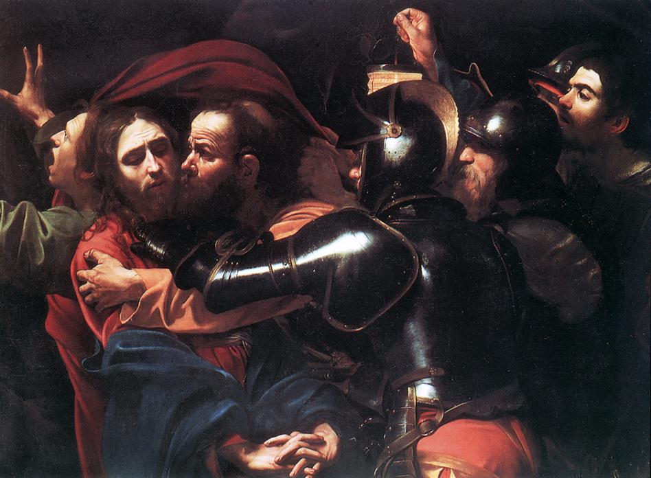 Караваджо. Поцелуй Иуды. 1598. National Gallery of Ireland, Dublin
