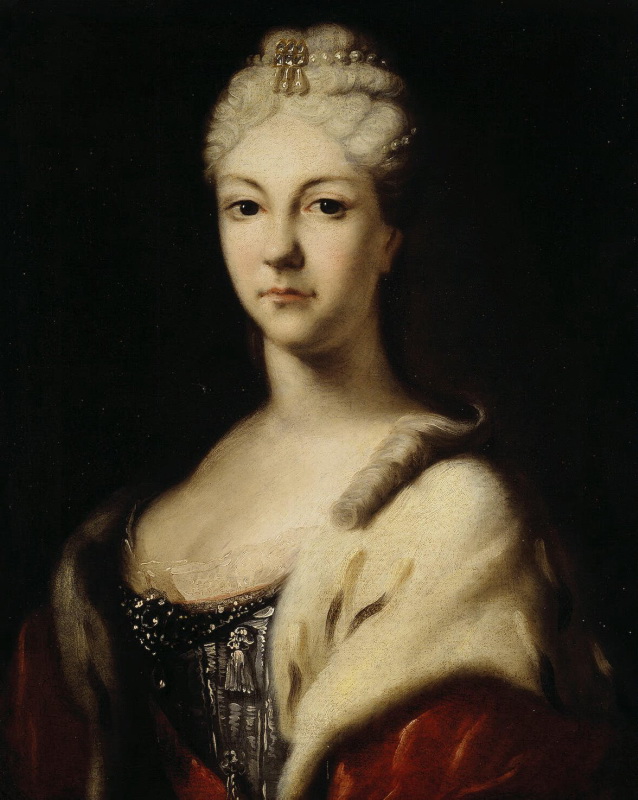 Ivan Nikitich Nikitin. Portrait of Princess Natalia Alekseevna. Before 1716. State Hermitage Museum
