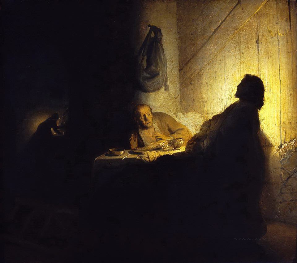 Рембрандт Харменс ван Рейн. Христос в Эммаусе. 1629. Париж. Музей Жакмар-Андре 
