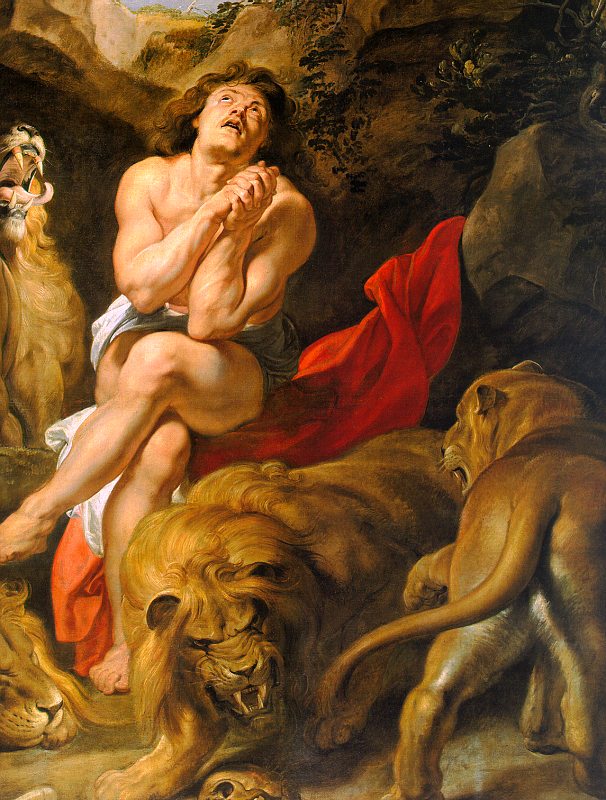 Даниил во рву львином
