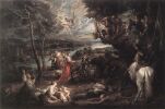 Питер Пауль Рубенс. Пейзаж со святым Гергием и драконом. Около 1630. Windsor. Royal Collection