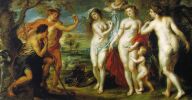 Меркурий, Гермес. Питер Пауль Рубенс. Суд Париса. 1639. Прадо 