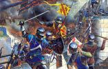 Игорь Дзысь. Французские рыцари штурмуют бургундский замок. 
