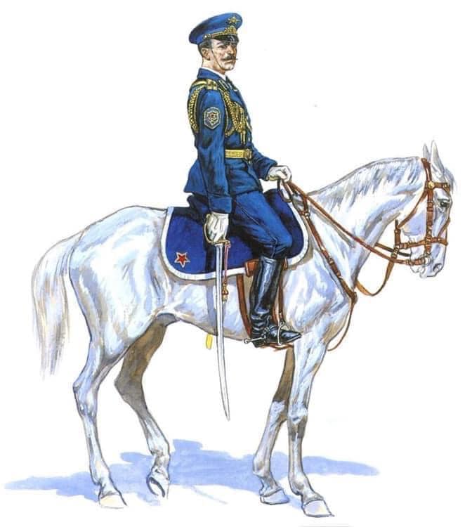Игорь Дзысь. Командир сводного кавалерийского эскадрона 11-го отдельного кавалерийского полка в особой парадной форме одежды образца 1972 