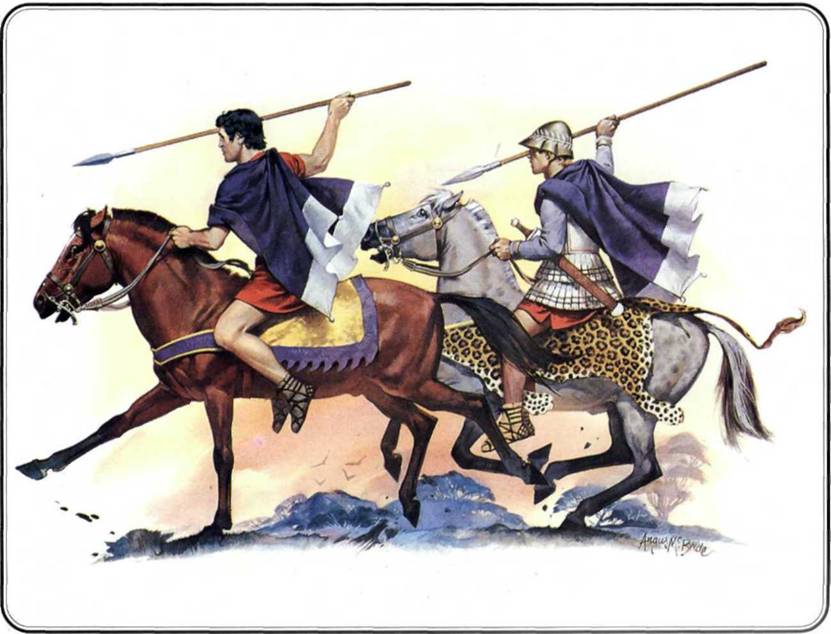 Ангус МакБрайд. Фессалинский всадник в одежде для охоты и офицер фессалийской конницы. 