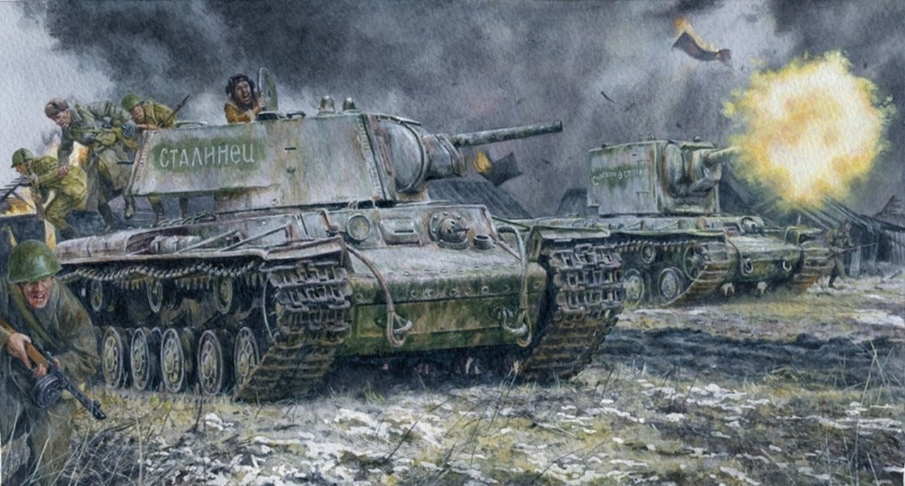 Стив Нун. Тяжелые советские танки КВ-1 и КВ-2 в атаке. Восточный фронт. 1941 год 