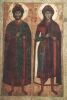 Святые князья Борис и Глеб. Тверская икона. 13 век