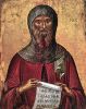 Греческая икона. Михаил Дамаскин. Икона преподобного Антония Великого 