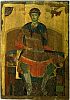 Святой Дмитрий Солунский. Икона конца 12 века из Успенского собора в Дмитрове. (ГТГ) 