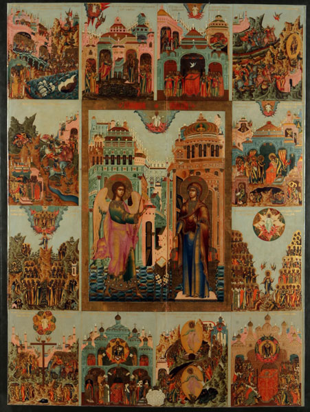 Хохлов, Баранов. Икона Благовещения с акафистом. 19 век