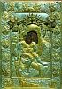 Икона Божией Матери "Достойно есть". Около Х века (?) (храм Успения Богородицы в Протате). 