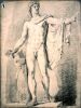 Гийом Гийон-Летьер. Рисунок статуи Аполлона Бельведерского. Париж, Национальная высшая школа изящных искусств 