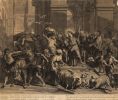 Гаспар Дюшанж (Gaspard Duchange, 1662-1757). Изгнание торгующих их Храма. Гравюра по картине Жан-Батиста Жувене. 1706. 