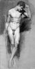 Пьер-Поль Прюдон. Рисунок стоящего обнажённого натурщика.