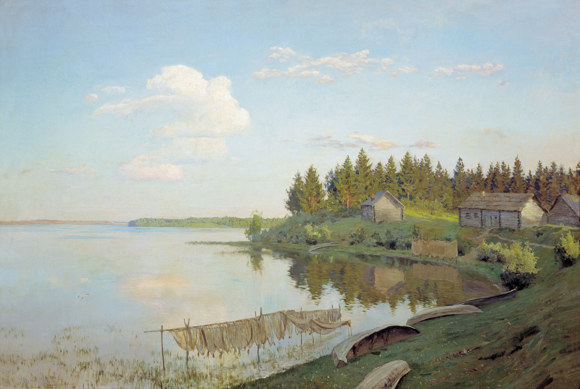 Левитан. На озере. 1893 