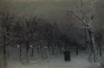 Исаак Ильич Левитан. Бульвар зимой. 1883. Национальная картинная галерея Армении. 