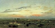 Картины Левитана. Исаак Ильич Левитан. Вечер над болотом. 1882. Частное собрание