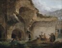 Юбер Робер. Прачки в руинах Колизея. 1767