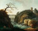 Юбер Робер. Пейзаж с акведуком и ручьем. Лувр 