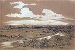 Алексей Кондратьевич Саврасов. Вид Москвы с Воробьевых гор. 1850-е годы 