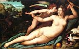 Алессандро Аллори. Венера и Купидон. Около 1570. Монпелье 