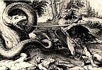 Хендрик Гольциус. Кадм и дракон. 1615 