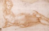 Якопо Понтормо. Рисунок андрогинной фигуры. 1538-1543. Уффици