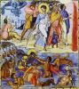 Моисей и Фараон. Миниатюра из "Парижской псалтыри" (Константинополь, около 960 года) 
