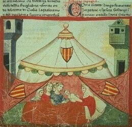 Рождение Фридриха Роджера (будущего императора Фридриха II), сына иператора Генриха VI и Констанции д’Альтавилла - королевы Сицилии 