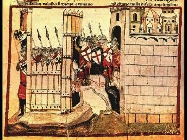 Поражение армии императора Фридриха II у стен Пармы. 18 февраля 1248 