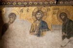 Деисус. Мозаика Святой Софии Константинопольской созданная в память об освобождении Константинополя в 1261 году. 