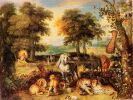 Адам и Ева. Ян Брейгель Младший. Сотворение Евы. 1635-1640 