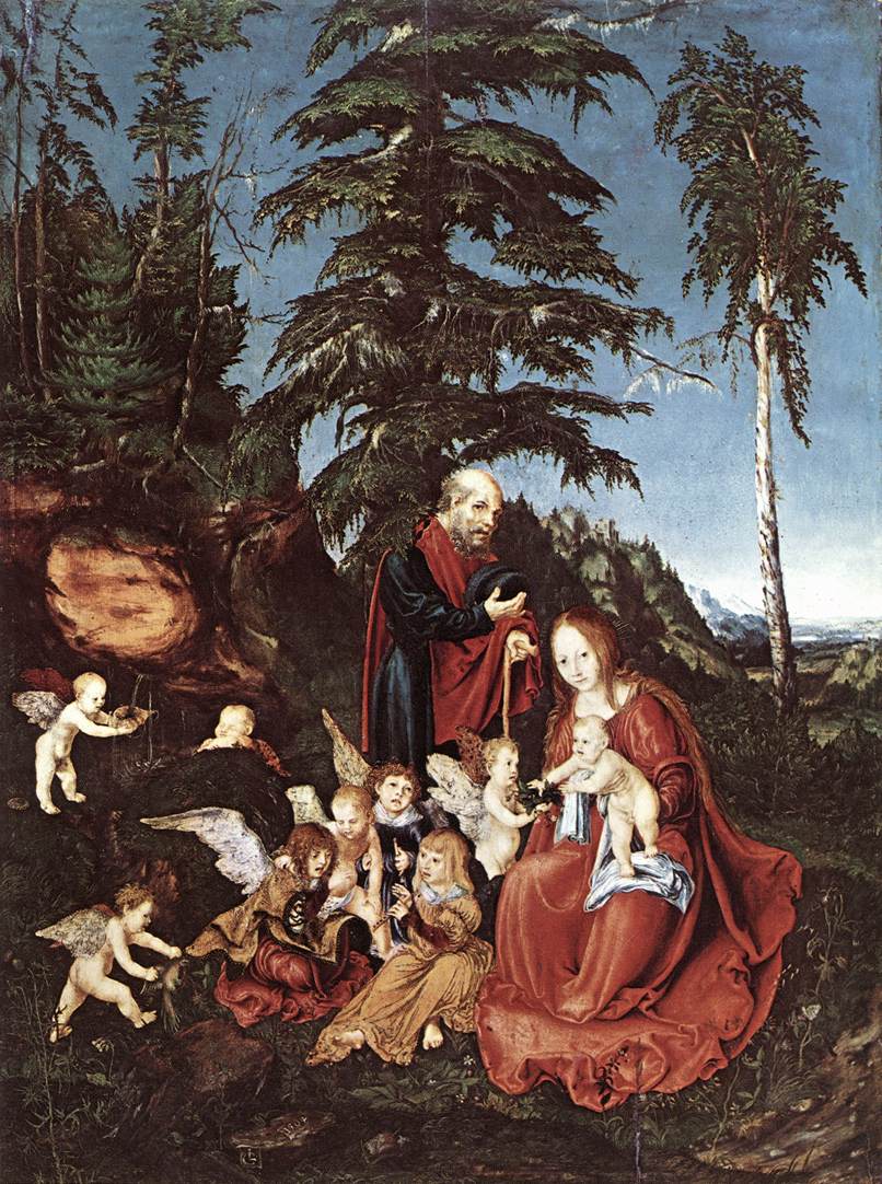 Лукас Кранах Старший. Распятие. 1500-1503. Вена. Kunsthistorisches Museum