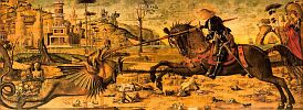 Витторе Карпаччо. Поединок святого Георгия и дракона. 1502-1508. Венеция, Scuola di San Giorgio degli Schiavoni