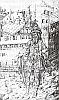 Мазо Финигуэрра. Юлий Цезарь у стен Флоренции.  Гравюра из "Иллюстрированной флорентийской хроники". Около 1460. Лондон. Национальная галерея