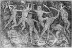 Антонио Поллайоло. "Битва десяти обнажённых" (Битва за пояс Гармонии). Около 1470 
