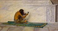 Джордж де Форест Браш. Ацтекский скульптор. 1887. Вашингтон. Smithsonian American Art Museum