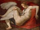 Зевс, Юпитер. Леда и лебедь. Копия несохранившейся картины Микеланджело. 1530. Лондон. Национальная галерея 