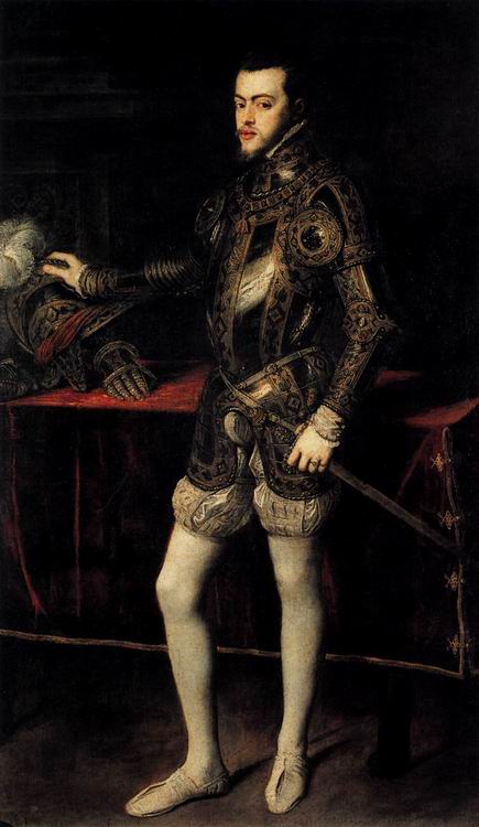Тициан. Портрет Филиппа II в доспехах. 1550-1551. Прадо