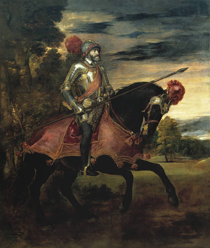 Тициан. Конный портрет Карла V (Карл V в сражении под Мюльбергом) 