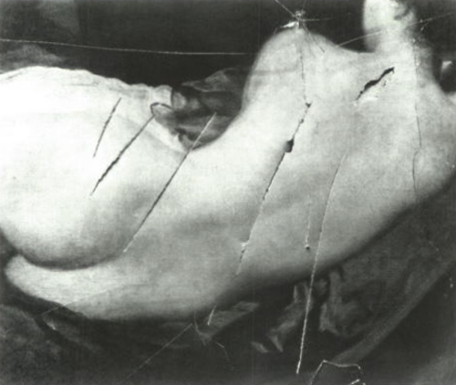 Испанские художники. Диего Веласкес. Венера перед зеркалом. Лондон. Национальная галерея. Фотография картины после повреждения в 1914 году