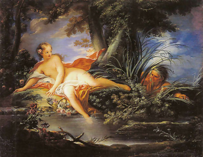 Франсуа Буше. Испуганная купальщица. 1736 г. Архангельское 