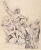 Уильям Блейк. Рисунок скульптурной группы Лаокоона с сыновьями. 321 мм х 229 мм. 1815. Нью-Хейвен. Yale Center for British Art