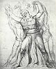 Уильям Блейк. Рисунок скульптурной группы Лаокоона с сыновьями. 321 мм х 229 мм. 1815. Нью-Хейвен. Yale Center for British Art