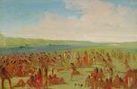 Джордж Кэтлин. Игра в мяч у женщин племени дакота. 1835–1836