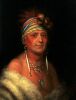 Чарльз Бёрд Кинг. Портрет Monchousia (Белое Перо), вождя канза. 1822. Вашингтон. Белый Дом